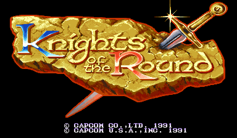 Knights of the Round (USA 911127) Title Screen